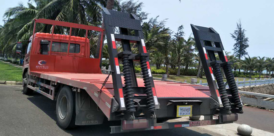 【國五】楚風單橋挖機平板車