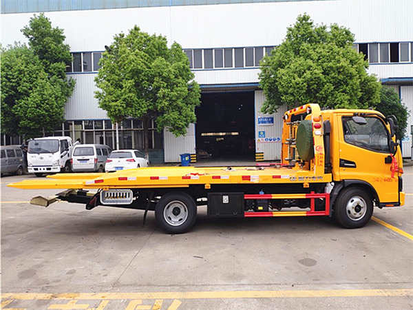 江淮V5一拖二藍牌清障車