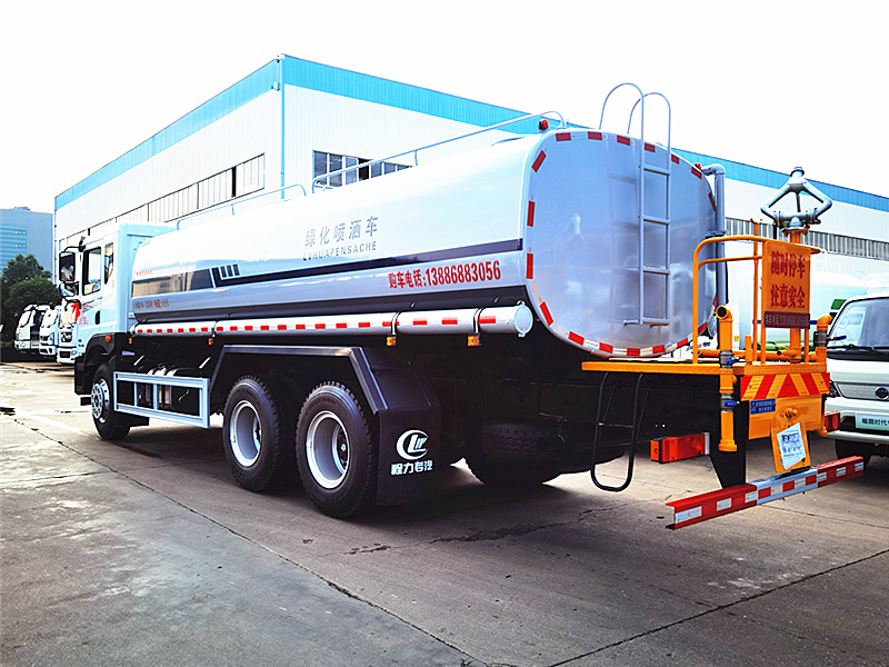 國六東風T5后雙橋灑水車